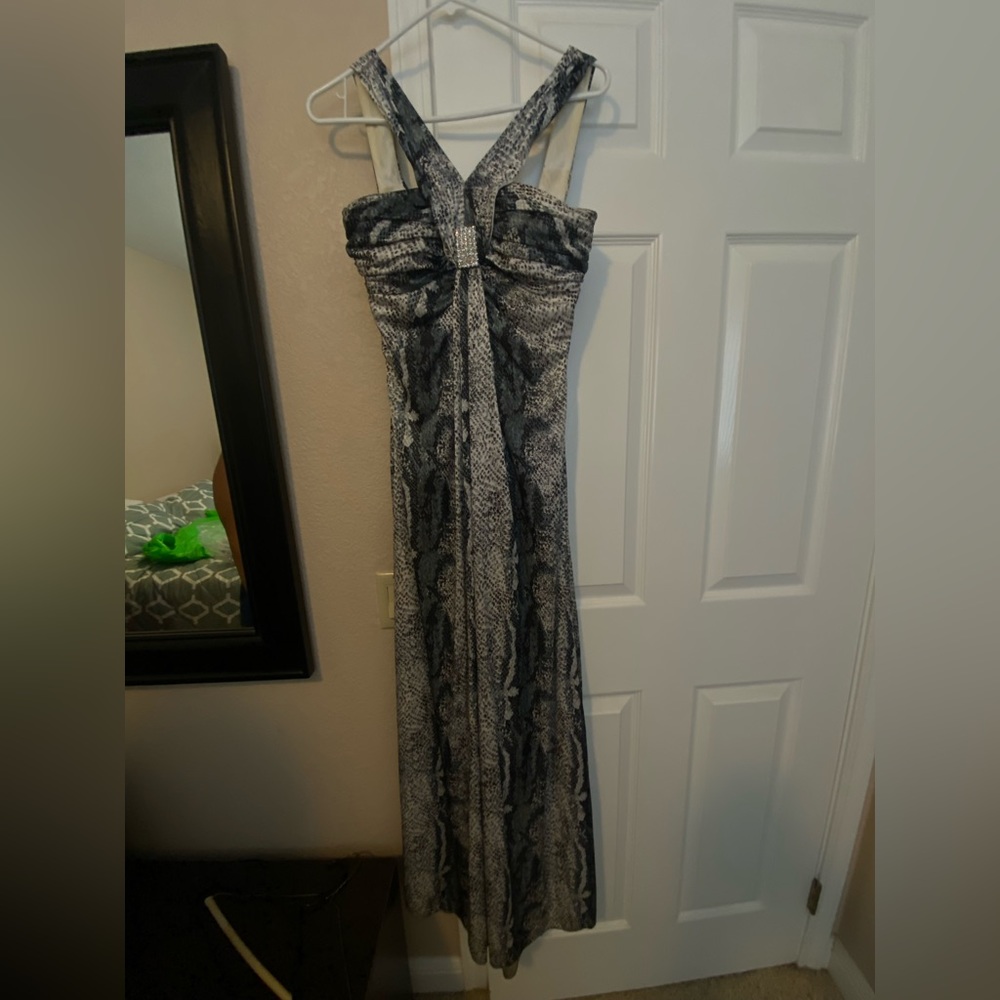 PROM DRESS -  SNAKE PRINT